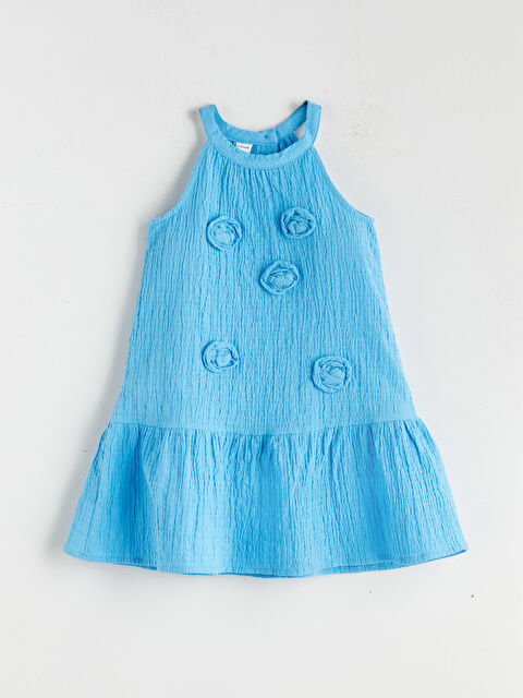 LCW Kids Çiçekli Kız Çocuk Müslin Elbise - S5RY49Z1-GUX