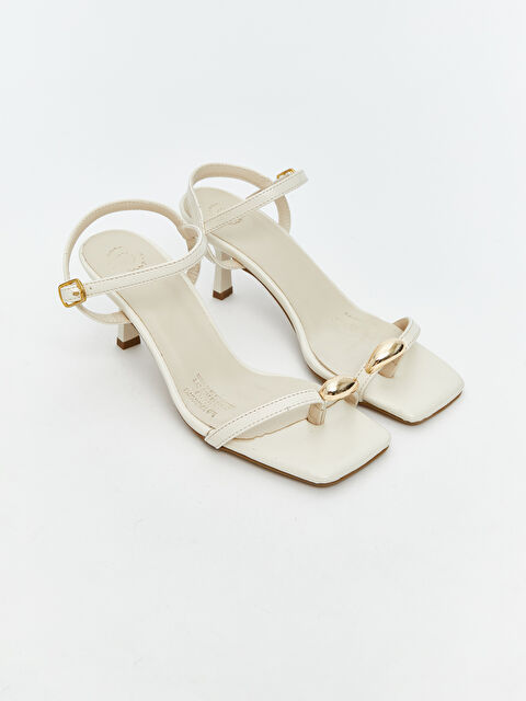 LCW STEPS Deri Görünümlü Kadın Topuklu Ayakkabı - S5RY58Z8-FDH