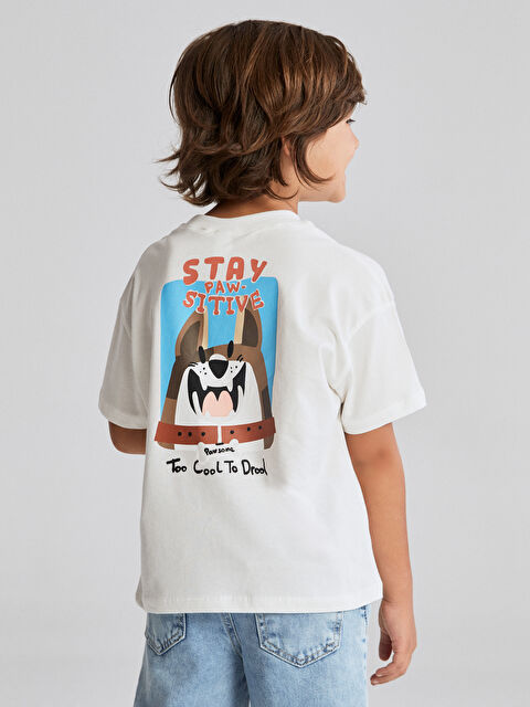 LCW Kids Bisiklet Yaka Baskılı Erkek Çocuk Tişört - S5S011Z1-R9J