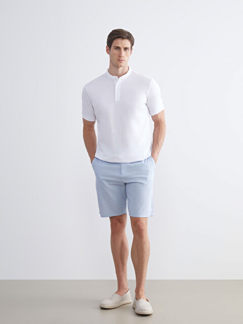 LCWAIKIKI Classic Slim Fit Gabardin Erkek Şort - S5S072Z8-JM6