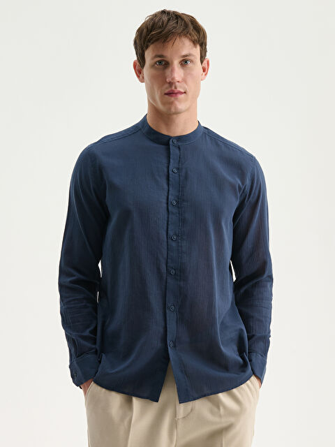 LCW Vision Regular Fit Hakim Yaka Uzun Kollu Erkek Gömlek - S5S111Z8-RFH