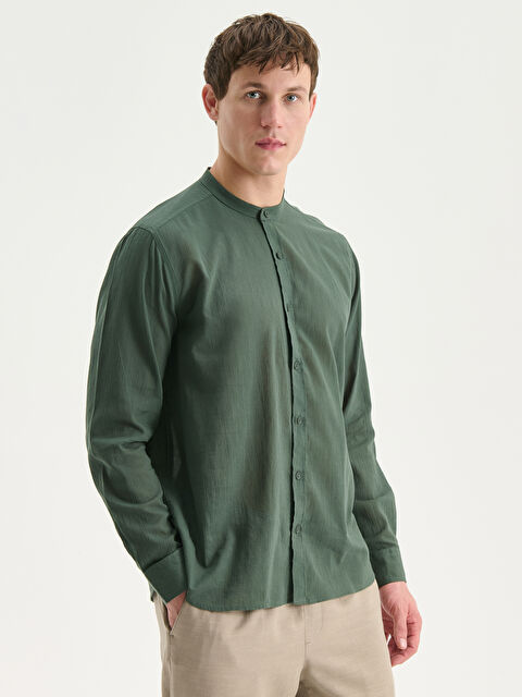 LCW Vision Regular Fit Hakim Yaka Uzun Kollu Erkek Gömlek - S5S111Z8-ZPG