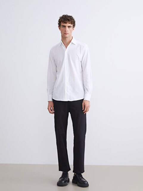 LCW Vision Standart Kalıp Keten Görünümlü Erkek Pantolon - S5S173Z8-CVL