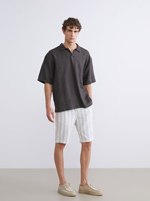 LCW Vision Standart Kalıp Armürlü Erkek Şort - S5S175Z8-R9J