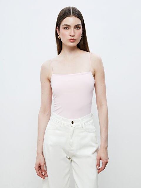 Soulife Kare Yaka İp Askılı Kadın Atlet