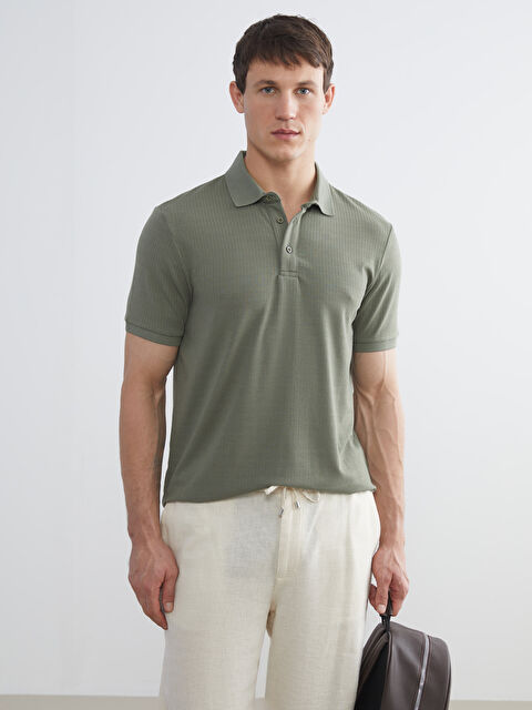 LCW Vision Polo Yaka Erkek Tişört - S5S211Z8-GYA