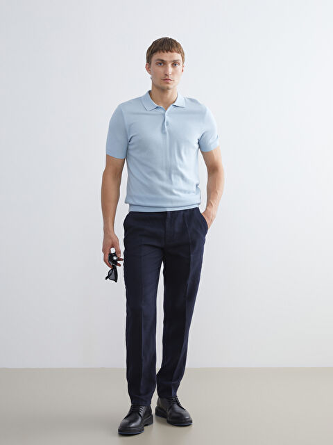 SOUTHBLUE Standart Kalıp %100 Keten Erkek Pantolon - S5S244Z8-YEF