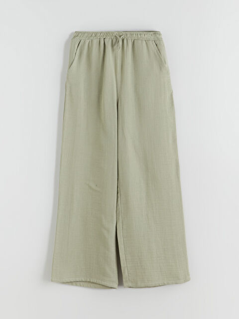 LCW Kids Beli Lastikli Müslin Kız Çocuk Pantolon - S5S262Z4-YUA