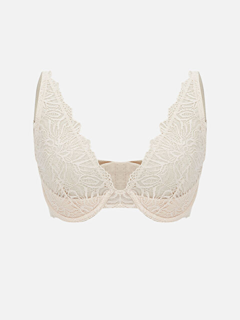 LCW DREAM Balenli Dolgusuz Dantelli Tişört Sütyen - S5S275Z8-FFC