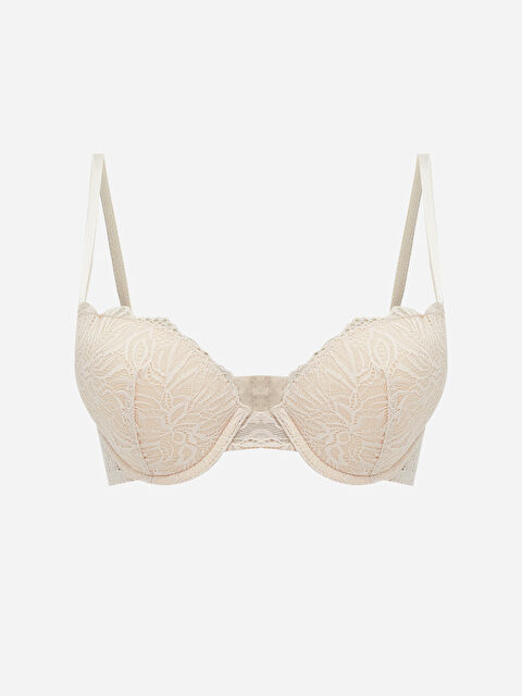 LCW DREAM Balenli Dolgusuz Dantelli Tişört Sütyen - S5S276Z8-FFC