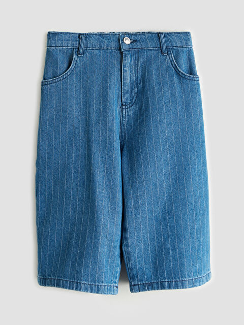 LCW Kids Beli Lastikli Erkek Çocuk Jean Şort - S5S295Z4-309