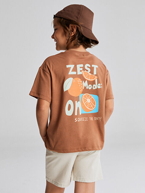 LCW Kids Bisiklet Yaka Baskılı Erkek Çocuk Tişört - S5S417Z1-H2N