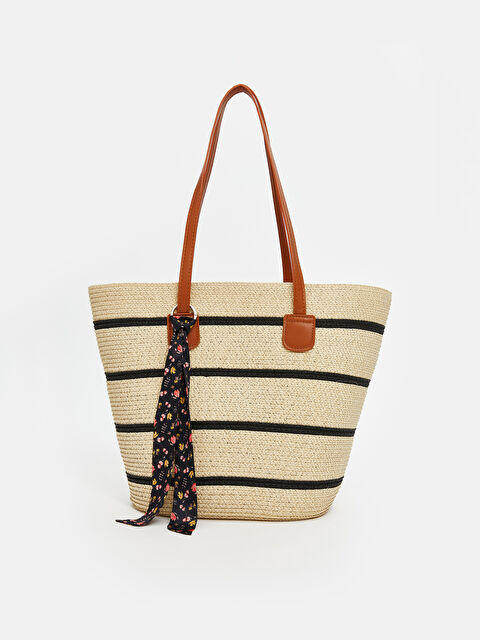 LCW ACCESSORIES Kadın Hasır Plaj Çantası - S5S448Z8-FF5