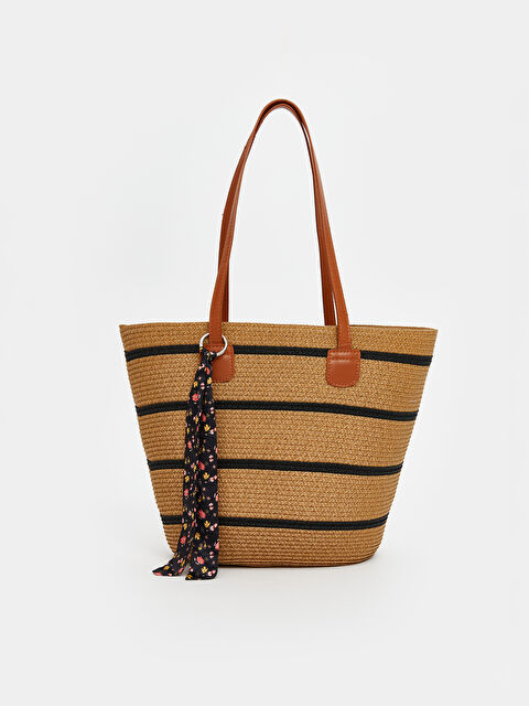 LCW ACCESSORIES Kadın Hasır Plaj Çantası - S5S448Z8-LV0