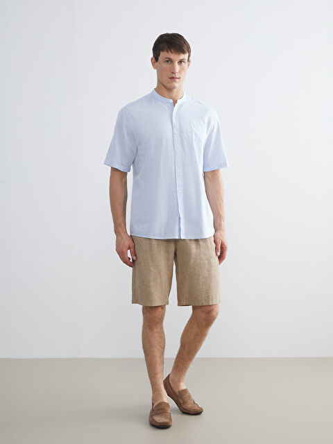 LCW Vision Standart Kalıp Keten Karışımlı Erkek Şort - S5S534Z8-DU7