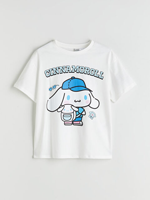 LCW Kids Bisiklet Yaka Cinnamoroll Baskılı Kız Çocuk Tişört - S5S694Z4-R9J