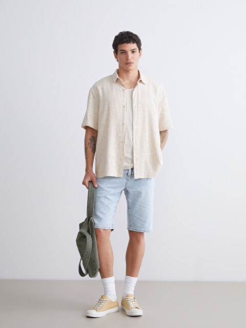 XSIDE Standart Kalıp Erkek Jean Şort - S5S789Z8-311