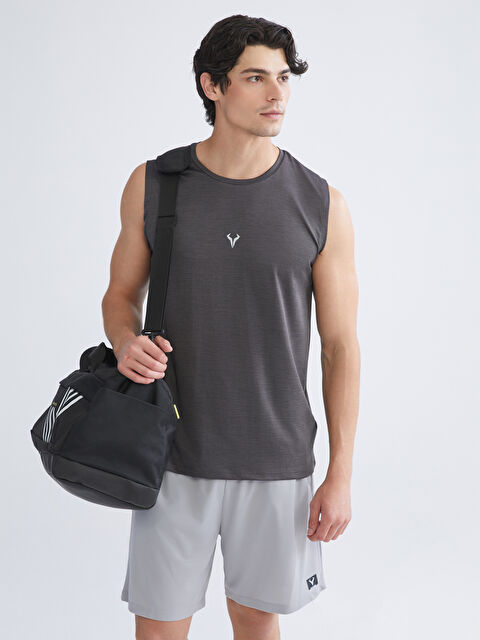 XSIDE ACTIVE Bisiklet Yaka Erkek Kolsuz Tişört - S5S808Z8-CZM