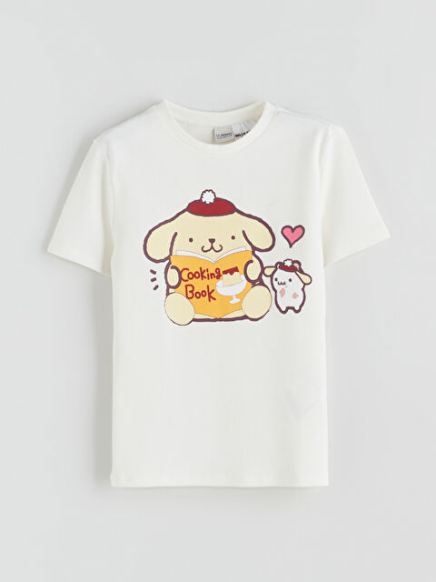 LCW Kids Bisiklet Yaka Cinnamoroll Baskılı Kız Çocuk Tişört - S5S812Z4-R9J