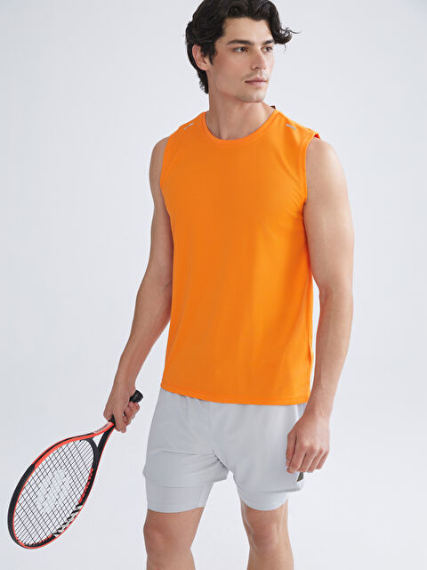 XSIDE ACTIVE Bisiklet Yaka Erkek Kolsuz Tişört - S5S856Z8-GMN