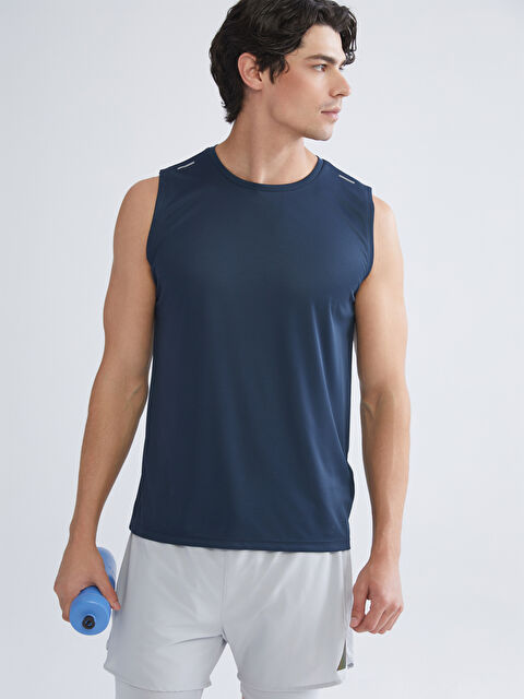 XSIDE ACTIVE Bisiklet Yaka Erkek Kolsuz Tişört - S5S856Z8-J2J