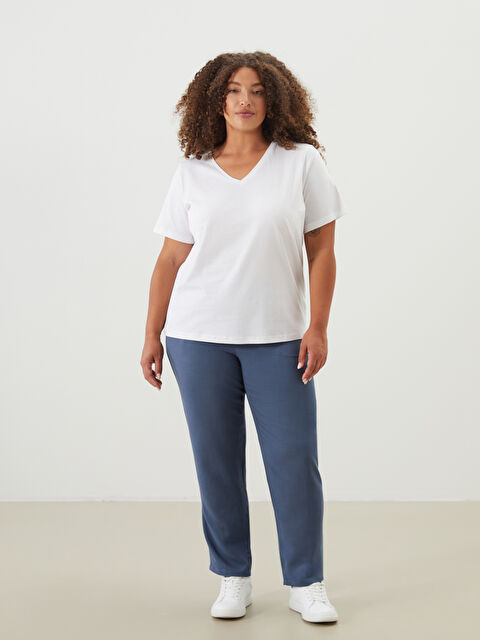 LCW ECO V Yaka Kadın Tişört 2'li