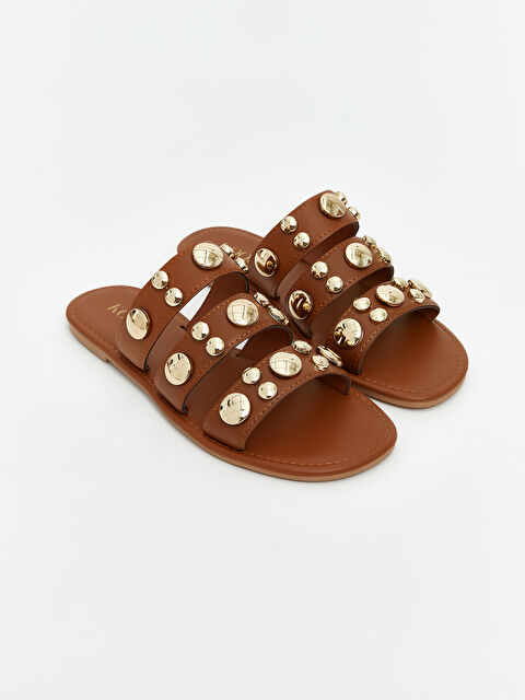 KOOR Deri Görünümlü Kadın Terlik - S5S971Z8-CXS