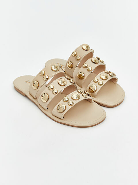 KOOR Deri Görünümlü Kadın Terlik - S5S971Z8-EYM