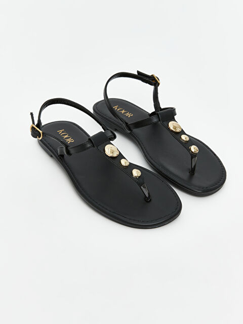 KOOR Deri Görünümlü Kadın Sandalet - S5S974Z8-HUC