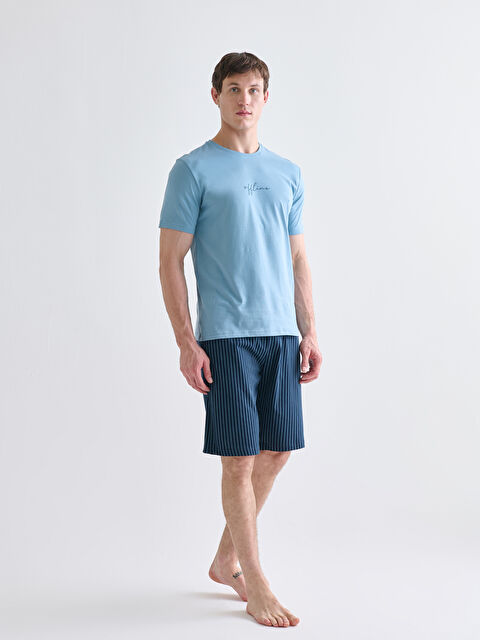 LC WAIKIKI Standart Kalıp Erkek Şortlu Pijama Takımı - S5S985Z8-LSJ