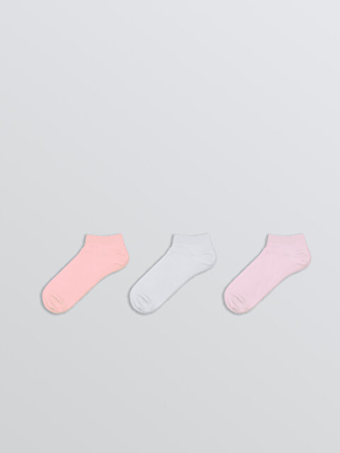 LCW ECO Kadın Düz Patik Çorap 3'lü - S5SA24Z8-P8J