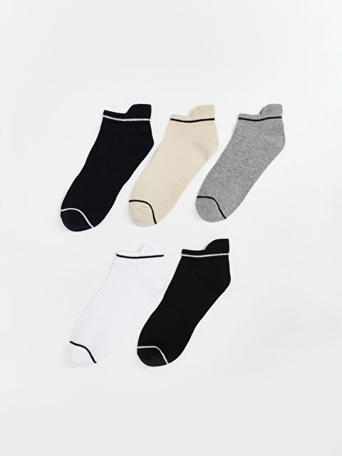 LCW ACCESSORIES Çizgili Erkek Patik Çorap 5'li