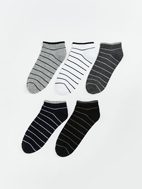 LCW ACCESSORIES Çizgili Erkek Patik Çorap 5'li