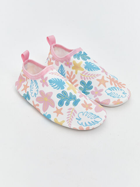 LCW STEPS Baskılı Kız Bebek Deniz Ayakkabısı - S5SB09Z1-LU7