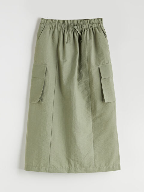 LCW Kids Beli Lastikli Kız Çocuk Kargo Etek - S5SB10Z4-8U5