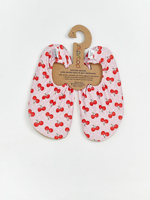 SLIPSTOP Kiraz Baskılı Kız Çocuk Deniz Ayakkabısı - S5SB41Z4-YQ2