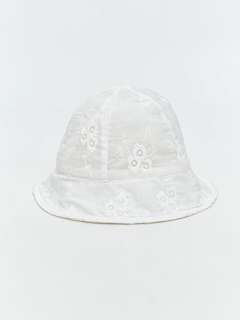 LCW baby Çiçek Nakışlı Kız Bebek Bucket Şapka - S5SC24Z1-FDU