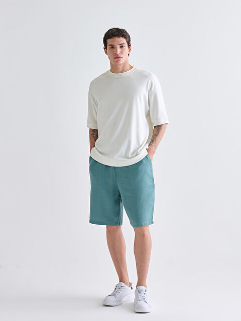 XSIDE Rahat Kalıp Müslin Erkek Şort - S5SC61Z8-DBJ