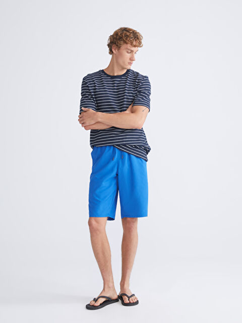 LCW SWIMWEAR Diz Hizası Boy Erkek Deniz Şortu - S5SC98Z8-GYW