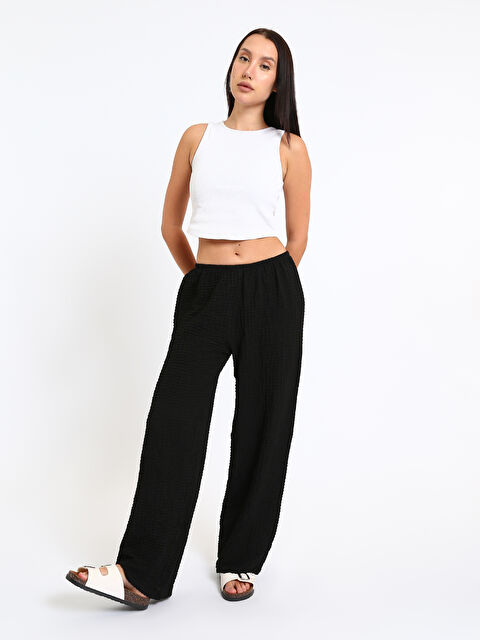 XSIDE Elasticated Waist Relaxed Fit Women's Trousers - S5SD05Z8-CVL