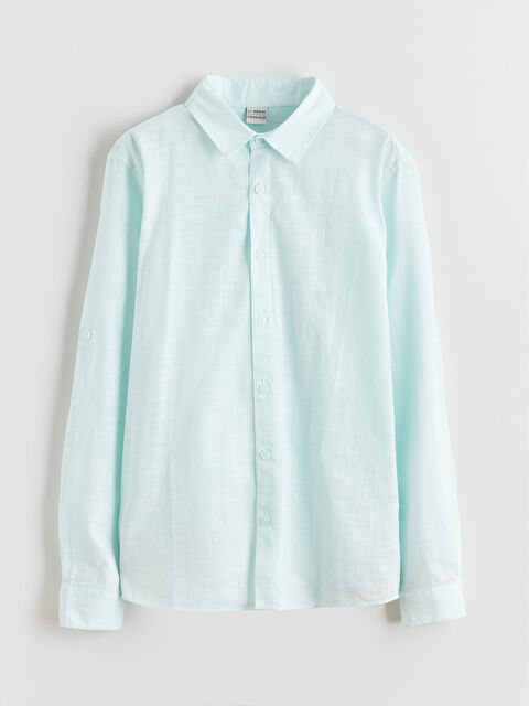 LCW Kids Ұлдарға арналған ұзын жеңді негізгі жейде