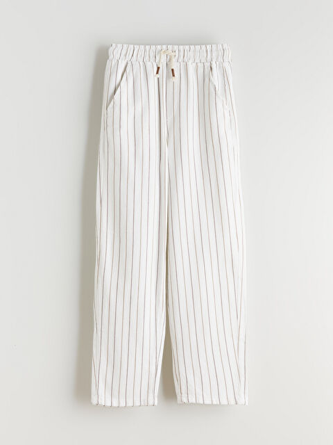 LCW Kids Beli Lastikli Çizgili Erkek Çocuk Pantolon - S5SF15Z4-LEX