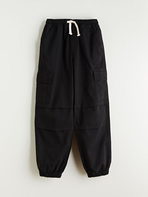 LCW Kids Elasticated Waist Boys' Cargo Jogger Pants - S5SG16Z4-RQL