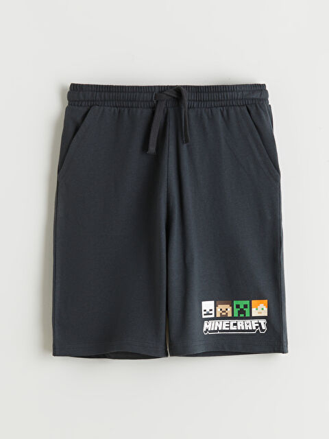 LC WAIKIKI minecraft принтті ұлдарға арналған шолақ шалбар