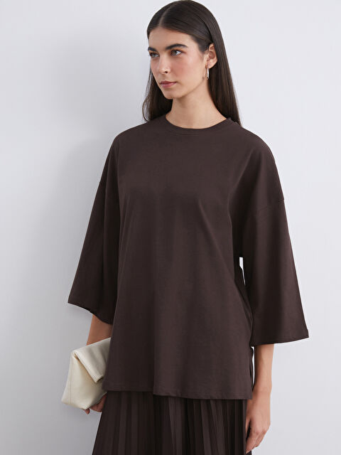 LCW Modest Bisiklet Yaka Kadın Tunik - S5SH58Z8-HMK