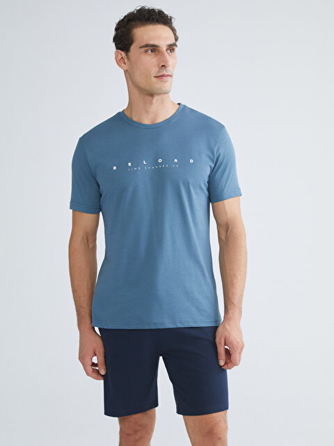 LC WAIKIKI Standart Kalıp Erkek Şortlu Pijama Takımı - S5SH84Z8-R2S