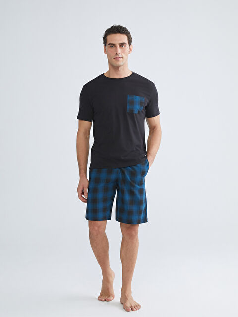 LC WAIKIKI Standart Kalıp Erkek Şortlu Pijama Takımı - S5SI02Z8-LSY