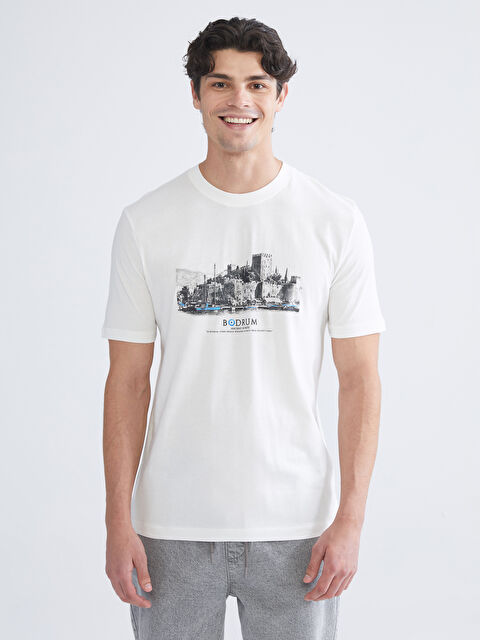 XSIDE Bisiklet Yaka Penye Erkek Tişört - S5SI37Z8-EEW