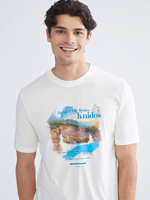 XSIDE Bisiklet Yaka Penye Erkek Tişört - S5SI38Z8-R9J