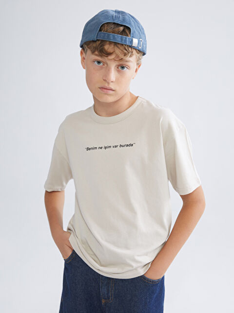 LCW Kids Bisiklet Yaka Erkek Çocuk Tişört - S5SI84Z4-ZAB